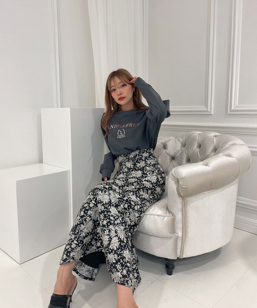 ANDGEEBEE(アンジービー)の「UNISEX クラシックロゴロンT(Tシャツ/カットソー・レディース・パープル/チャコールグレー・X-LARGE)」の3枚目の写真