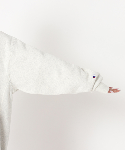 U by SPICK&SPAN（ユーバイスピックアンドスパン）の「【CHAMPION/チャンピオン】 REVERSE WEAVE フーディ ZIP スウェット（パーカー・レディース・ライトグレー/アイボリー・FREE）」の16枚目の写真