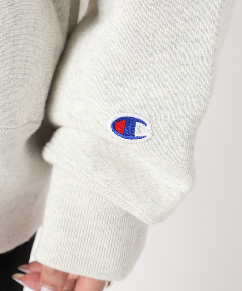 U by SPICK&SPAN（ユーバイスピックアンドスパン）の「【CHAMPION/チャンピオン】 REVERSE WEAVE フーディ ZIP スウェット（パーカー・レディース・ライトグレー/アイボリー・FREE）」の12枚目の写真