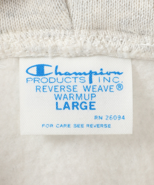 U by SPICK&SPAN（ユーバイスピックアンドスパン）の「【CHAMPION/チャンピオン】 REVERSE WEAVE フーディ ZIP スウェット（パーカー・レディース・ライトグレー/アイボリー・FREE）」の6枚目の写真
