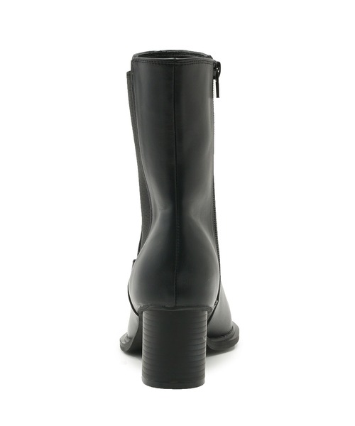 Juze（ジュゼ）の「ヒールサイドゴアブーツ（ブーツ・レディース・ブラック/オフホワイト・L/M/S）」の4枚目の写真