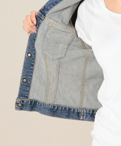 BEAUTY&YOUTH UNITED ARROWS(ビューティーアンドユースユナイテッドアローズ)の「BYBC 10OZ デニムジャケット 3RD◆(デニムジャケット・レディース・コバルトブルー/ネイビー・SMALL/MEDIUM)」の14枚目の写真