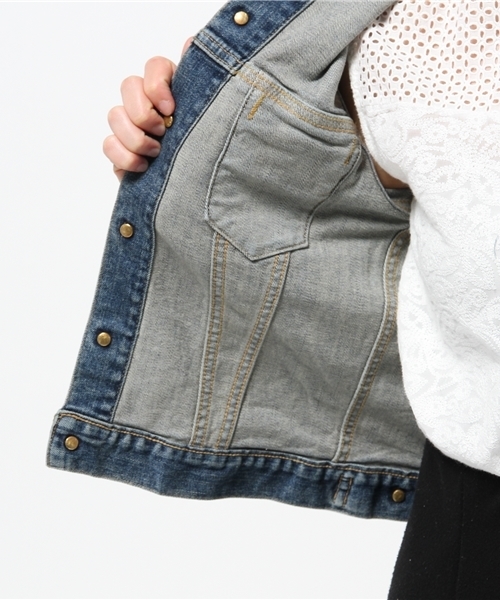 BEAUTY&YOUTH UNITED ARROWS(ビューティーアンドユースユナイテッドアローズ)の「BYBC 10OZ デニムジャケット 3RD◆(デニムジャケット・レディース・コバルトブルー/ネイビー・SMALL/MEDIUM)」の11枚目の写真