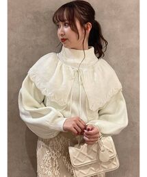 dazzlin | 2WAYケープカラーニットトップス(ニット/セーター)