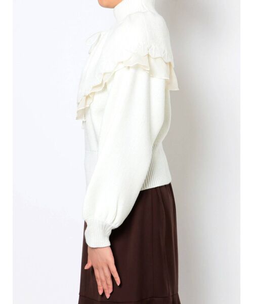 dazzlin（ダズリン）の「2WAYケープカラーニットトップス（ニット/セーター・レディース・グレー/オフホワイト/チャコールグレー・FREE）」の20枚目の写真