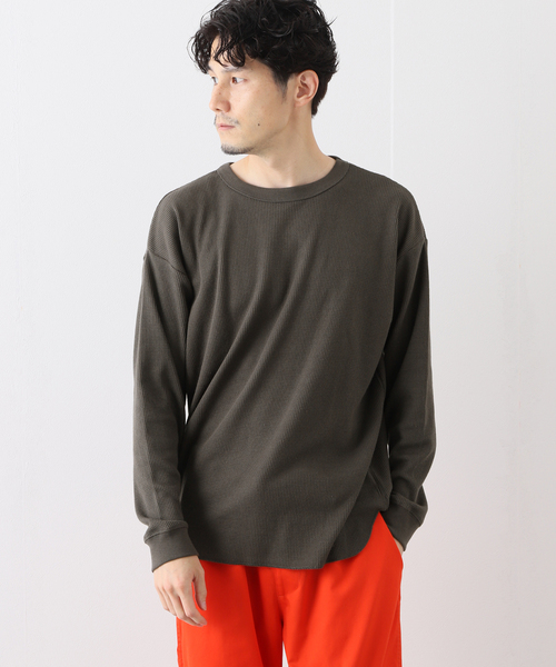 MILLER（ミラー）の「【MILLER / ミラー】ワッフルカットソー（Tシャツ/カットソー・メンズ・ホワイト/チャコールグレー/ブラック/ベージュ/アイボリー・SMALL/MEDIUM/LARGE/X-LARGE）」の4枚目の写真