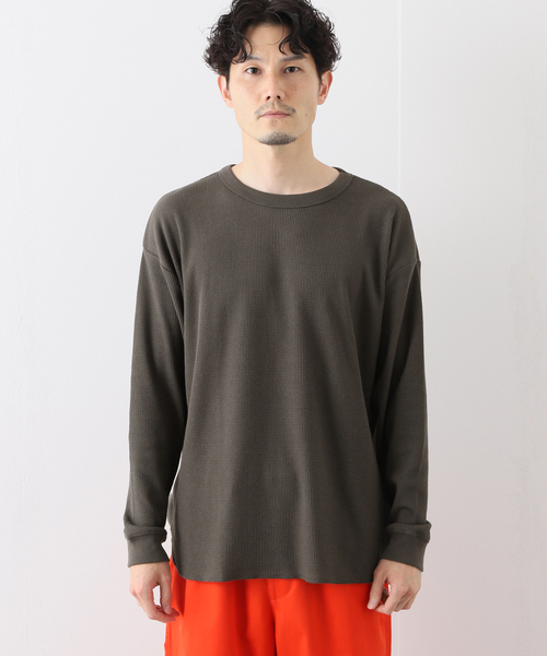 MILLER（ミラー）の「【MILLER / ミラー】ワッフルカットソー（Tシャツ/カットソー・メンズ・ホワイト/チャコールグレー/ブラック/ベージュ/アイボリー・SMALL/MEDIUM/LARGE/X-LARGE）」の7枚目の写真