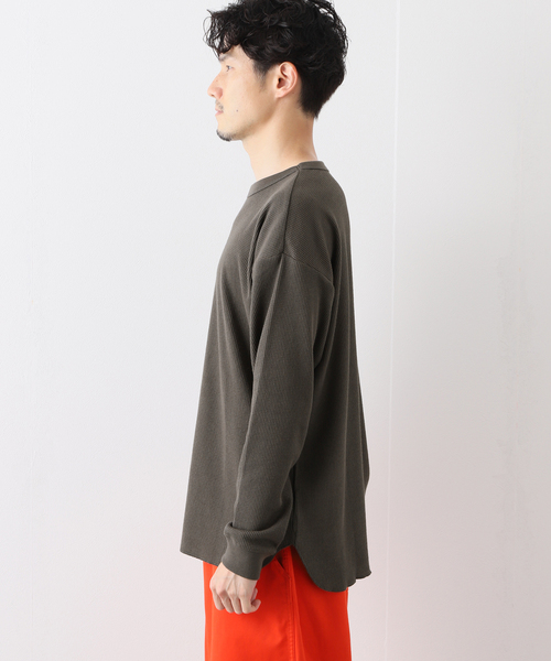 MILLER（ミラー）の「【MILLER / ミラー】ワッフルカットソー（Tシャツ/カットソー・メンズ・ホワイト/チャコールグレー/ブラック/ベージュ/アイボリー・SMALL/MEDIUM/LARGE/X-LARGE）」の8枚目の写真