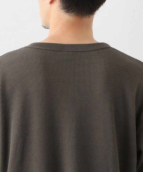 MILLER（ミラー）の「【MILLER / ミラー】ワッフルカットソー（Tシャツ/カットソー・メンズ・ホワイト/チャコールグレー/ブラック/ベージュ/アイボリー・SMALL/MEDIUM/LARGE/X-LARGE）」の11枚目の写真