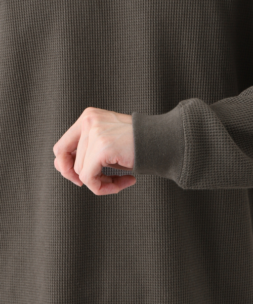 MILLER（ミラー）の「【MILLER / ミラー】ワッフルカットソー（Tシャツ/カットソー・メンズ・ホワイト/チャコールグレー/ブラック/ベージュ/アイボリー・SMALL/MEDIUM/LARGE/X-LARGE）」の13枚目の写真