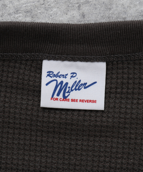MILLER（ミラー）の「【MILLER / ミラー】ワッフルカットソー（Tシャツ/カットソー・メンズ・ホワイト/チャコールグレー/ブラック/ベージュ/アイボリー・SMALL/MEDIUM/LARGE/X-LARGE）」の16枚目の写真
