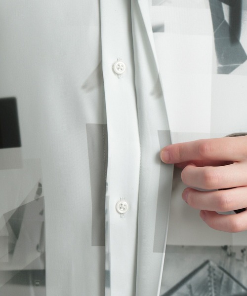 HARE（ハレ）の「フォトコラージュシャツ(HARE)（シャツ/ブラウス・メンズ・ブラック/パープル/オフホワイト・SMALL/MEDIUM）」の20枚目の写真