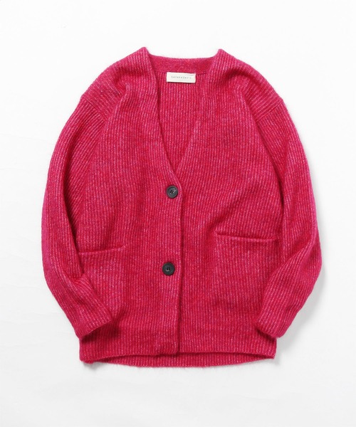 SAYAKADAVIS（サヤカディヴィス）の「SAYAKA DAVIS/サヤカ デイヴィス Cocoon Cardigan カーディガン（カーディガン/ボレロ・レディース・ワインレッド/ホワイト・S）」の22枚目の写真