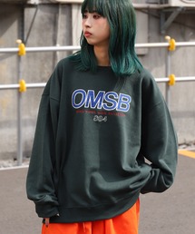 ZIP FIVE | 【肉厚】プリントデザイン オーバーサイズトレーナー 韓国風プリント/バックプリント/古着風プリント【ユニセックス】【ビッグシルエットサイズ】(スウェット)