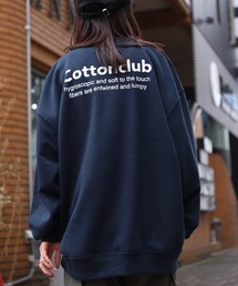 ZIP FIVE | 【肉厚】プリントデザイン オーバーサイズトレーナー 韓国風プリント/バックプリント/古着風プリント【ユニセックス】【ビッグシルエットサイズ】(スウェット)