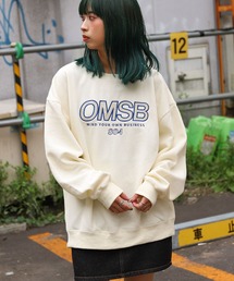 ZIP FIVE | 【肉厚】プリントデザイン オーバーサイズトレーナー　韓国風プリント/バックプリント/古着風プリント【ユニセックス】【ビッグシルエットサイズ】(スウェット)