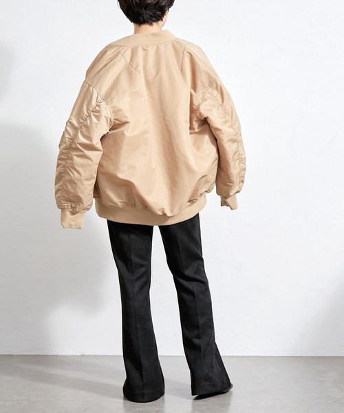 B.C STOCK（ベーセーストック）の「ヌバックスエード調スリットパンツ（スラックス・レディース・ブラック/ブラウン/ブルー系その他・36/38）」の21枚目の写真