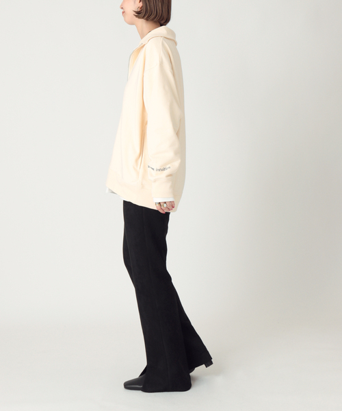 B.C STOCK（ベーセーストック）の「ヌバックスエード調スリットパンツ（スラックス・レディース・ブラック/ブラウン/ブルー系その他・36/38）」の5枚目の写真