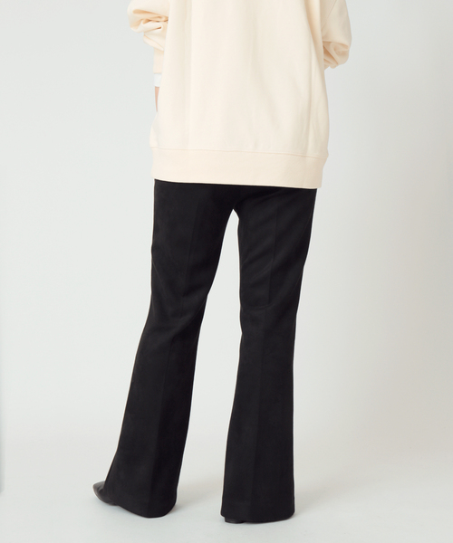 B.C STOCK（ベーセーストック）の「ヌバックスエード調スリットパンツ（スラックス・レディース・ブラック/ブラウン/ブルー系その他・36/38）」の18枚目の写真