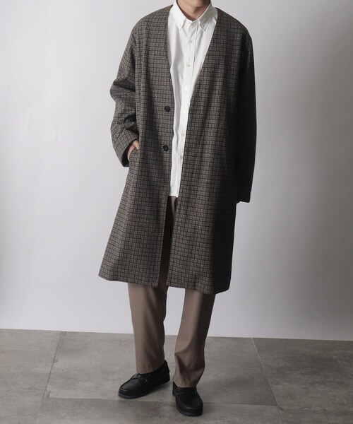 THE SHOP TK （ザ ショップ ティーケー ）の「◇メルトンノーカラー