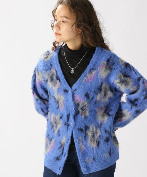 niko and...（ニコアンド）の「モチーフアソートジャガードカーディガン（カーディガン/ボレロ・レディース・ブラック/アイボリー/ブルー・FREE）」の13枚目の写真