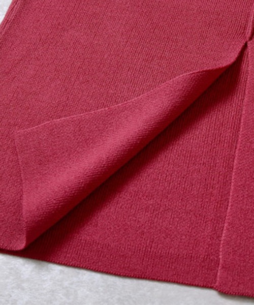 STYLEBLOCK（スタイルブロック）の「2WAYミラノリブニットスカート（スカート・レディース・ブラック/グレイッシュベージュ/ピンク系その他/アイボリー/ダークグリーン・FREE）」の15枚目の写真