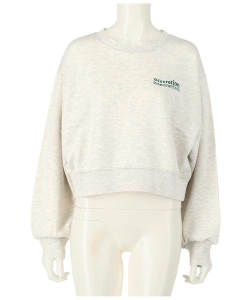 ANAP（アナップ）の「ポイントウェーブ刺繍裏毛プルオーバー（スウェット・レディース・ライトグレー/ブラック/ブラウン・FREE）」の11枚目の写真