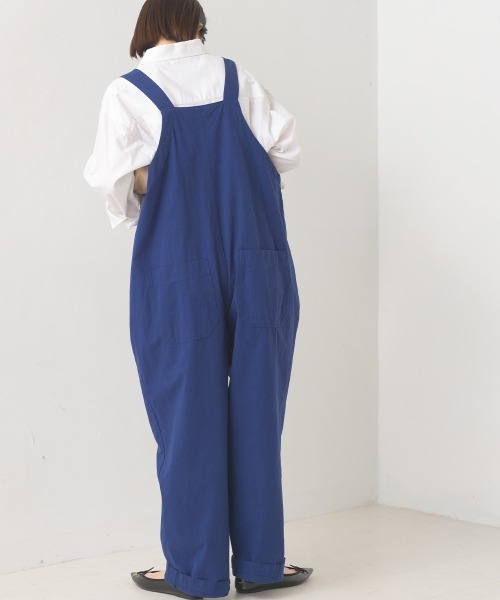 OMNES（オムネス）の「ダンプサロペット（サロペット/オーバーオール・レディース・ブラック/ベージュ/ネイビー/アイボリー/キナリ/カーキ/インディゴブルー/ブルー・FREE）」の13枚目の写真