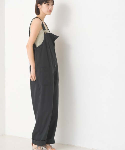 OMNES（オムネス）の「ダンプサロペット（サロペット/オーバーオール・レディース・ブラック/ベージュ/ネイビー/アイボリー/キナリ/カーキ/インディゴブルー/ブルー・FREE）」の21枚目の写真