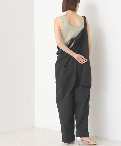 OMNES（オムネス）の「ダンプサロペット（サロペット/オーバーオール・レディース・ブラック/ベージュ/ネイビー/アイボリー/キナリ/カーキ/インディゴブルー/ブルー・FREE）」の22枚目の写真