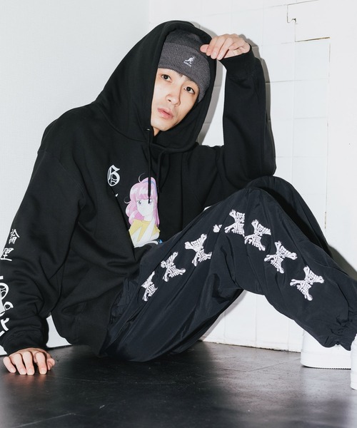 LONELY/論理（ロンリー）の「LONELY(論理)/ロンリー BONES PANTS スウェットパンツ（スウェットパンツ・メンズ・ブラック・XL/L/M）」の5枚目の写真