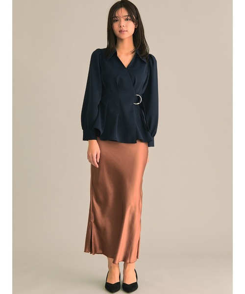 TONAL（トーナル）の「カシュクールウエストベルトブラウス（シャツ  