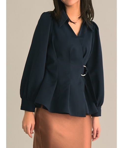 TONAL（トーナル）の「カシュクールウエストベルトブラウス（シャツ  