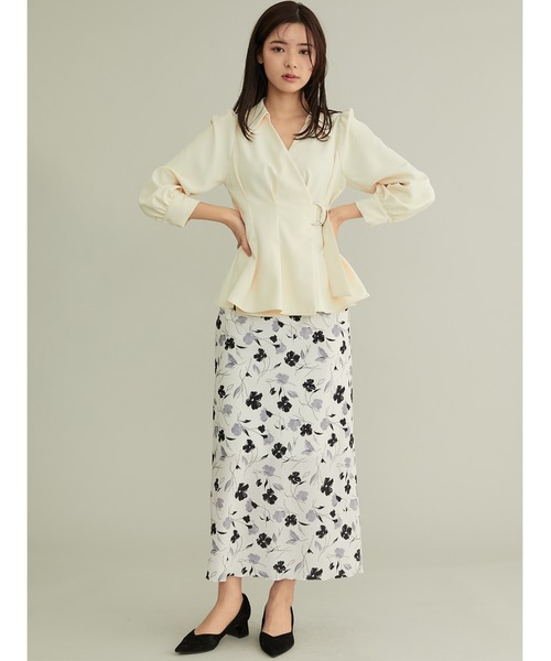 TONAL（トーナル）の「カシュクールウエストベルトブラウス（シャツ  