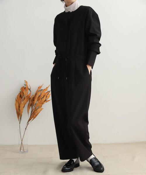 URBAN RESEARCH DOORS（アーバンリサーチドアーズ）の「ジャンプスーツ（サロペット/オーバーオール・レディース・ブラック・SMALL/MEDIUM）」の6枚目の写真