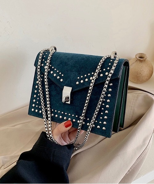 Burner（バーナー）の「【OKUOKU　0909】スタッズ　ショルダー　バッグ　oku-bag-602878511034-33（ショルダーバッグ・レディース・D/B/C/A・FREE）」の2枚目の写真