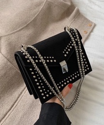 【OKUOKU 0909】スタッズ ショルダー バッグ oku-bag-602878511034-33