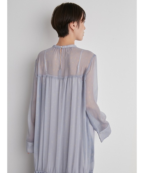 emmi(エミ)の「【emmi atelier】プリントティアードワンピース(ワンピース・レディース・ライトブルー/ネイビー/イエロー・0/1)」の15枚目の写真