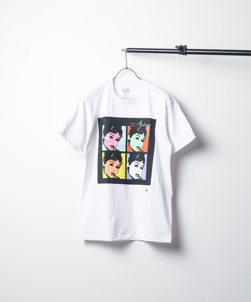 ARCHIVER(アーカイバ)の「【W】【it】【ut18】【Radio Days】AUDREY HEPBURN S/S TEE オードリーヘップバーン プリントTシャツ(Tシャツ/カットソー・レディース・ホワイト/ブラック・LARGE/X-LARGE/MEDIUM)」の1枚目の写真