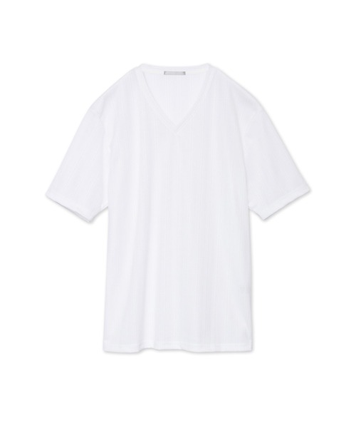 HIGH STREET(ハイストリート)の「HIGH STREET∴ABSランダムハリヌキテレコハンソデVネック(Tシャツ/カットソー・メンズ・ブラック/ホワイト/パープル系その他・LL/M/L)」の20枚目の写真