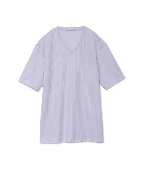 HIGH STREET(ハイストリート)の「HIGH STREET∴ABSランダムハリヌキテレコハンソデVネック(Tシャツ/カットソー・メンズ・ブラック/ホワイト/パープル系その他・LL/M/L)」の19枚目の写真