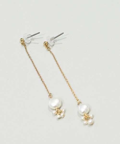 CARETTE（カレット）の「spume B ピアス（ニッケルフリー）（ピアス（両耳用）・レディース・ゴールド・FREE）」の3枚目の写真