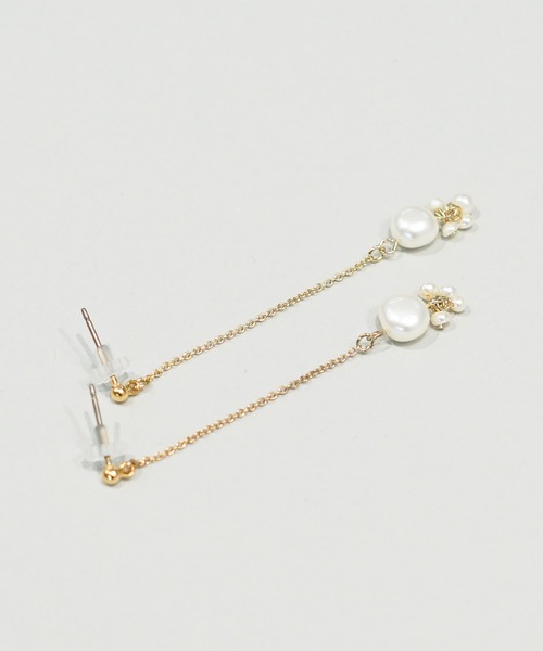 CARETTE（カレット）の「spume B ピアス（ニッケルフリー）（ピアス（両耳用）・レディース・ゴールド・FREE）」の2枚目の写真