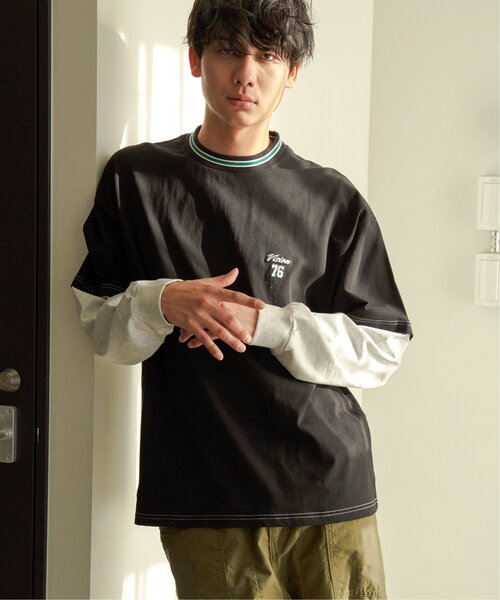 VISION STREET WEAR（ヴィジョンストリートウェア）の「VISION STREET WEAR ビジョンストリート スリーブレイヤードリブライン（Tシャツ/カットソー・メンズ・ホワイト/ブラック/ブルー/グリーン系その他・M/L）」の13枚目の写真