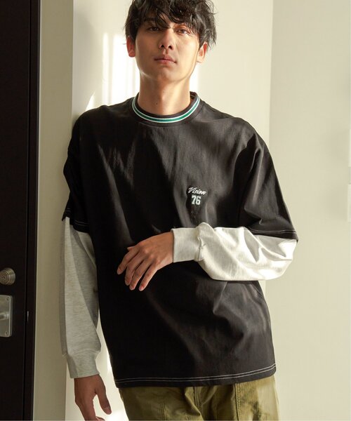 VISION STREET WEAR（ヴィジョンストリートウェア）の「VISION STREET WEAR ビジョンストリート スリーブレイヤードリブライン（Tシャツ/カットソー・メンズ・ホワイト/ブラック/ブルー/グリーン系その他・M/L）」の14枚目の写真