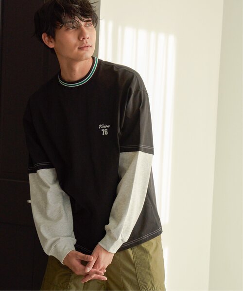 VISION STREET WEAR（ヴィジョンストリートウェア）の「VISION STREET WEAR ビジョンストリート スリーブレイヤードリブライン（Tシャツ/カットソー・メンズ・ホワイト/ブラック/ブルー/グリーン系その他・M/L）」の16枚目の写真