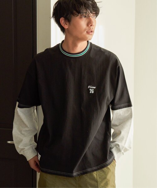 VISION STREET WEAR（ヴィジョンストリートウェア）の「VISION STREET WEAR ビジョンストリート スリーブレイヤードリブライン（Tシャツ/カットソー・メンズ・ホワイト/ブラック/ブルー/グリーン系その他・M/L）」の17枚目の写真
