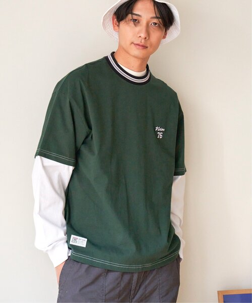 VISION STREET WEAR（ヴィジョンストリートウェア）の「VISION STREET WEAR ビジョンストリート スリーブレイヤードリブライン（Tシャツ/カットソー・メンズ・ホワイト/ブラック/ブルー/グリーン系その他・M/L）」の22枚目の写真
