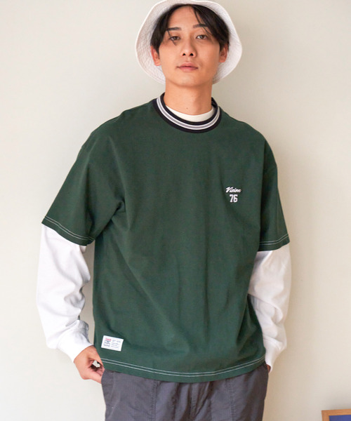 VISION STREET WEAR（ヴィジョンストリートウェア）の「VISION STREET WEAR ビジョンストリート スリーブレイヤードリブライン（Tシャツ/カットソー・メンズ・ホワイト/ブラック/ブルー/グリーン系その他・M/L）」の11枚目の写真