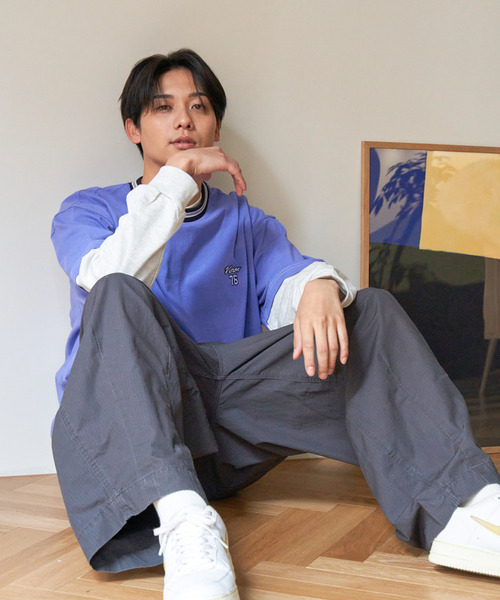 VISION STREET WEAR（ヴィジョンストリートウェア）の「VISION STREET WEAR ビジョンストリート スリーブレイヤードリブライン（Tシャツ/カットソー・メンズ・ホワイト/ブラック/ブルー/グリーン系その他・M/L）」の9枚目の写真